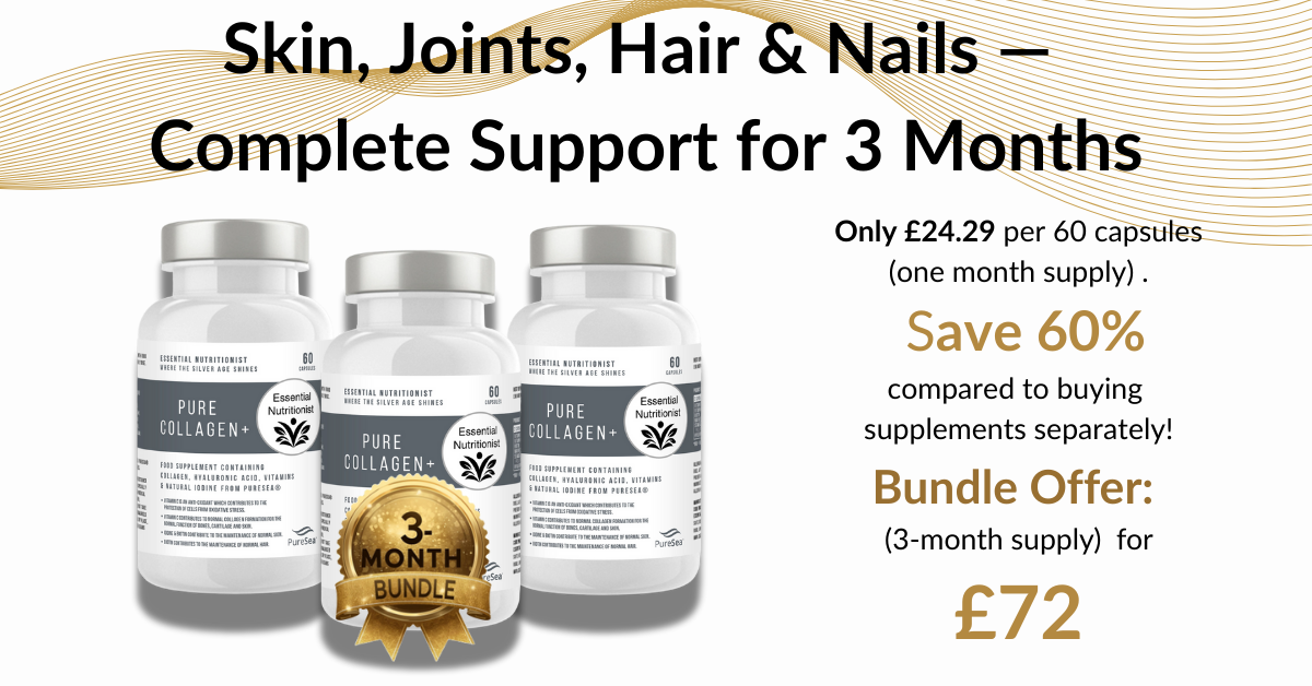Marine collagen complex supplement bundle UK – beauty, skin, hair, nails & joint support